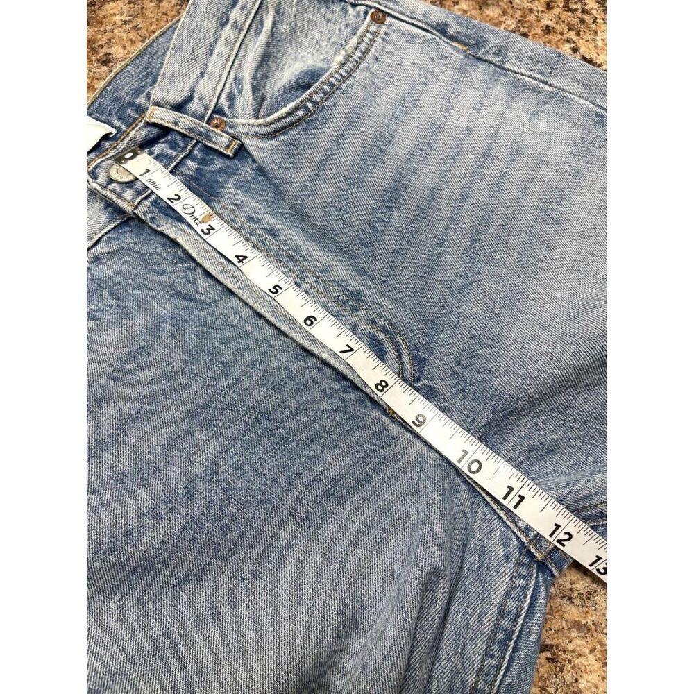 Agolde 90's Pinch Waist High-rise Straight Leg Distressed Jeans Blue Wash 26 - Picture 7 of 8
